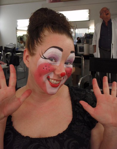 clown faces makeup. auguste clown face