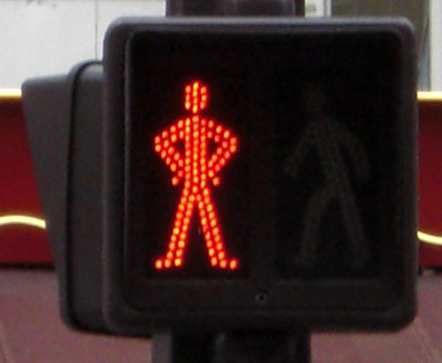 Paris Don't Walk signal
