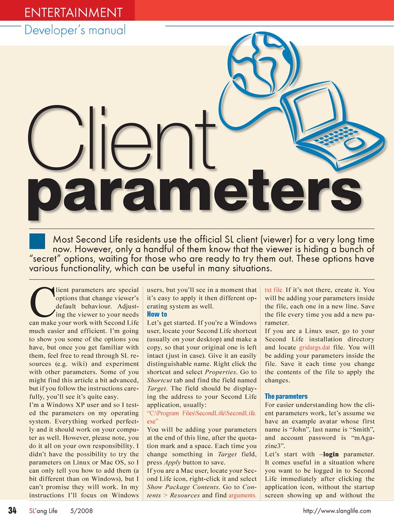 Client parameters 01