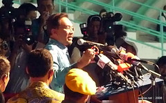 Pakatan Rakyat Sept 15 Rally - Anwar on stage