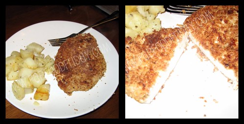 Parmeasan Crusted Chicken Collage