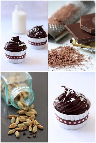 Bittersweet Chocolate - Cardamom Cupcakes