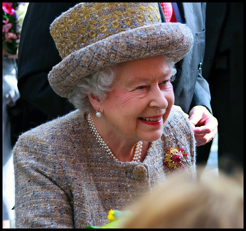 the queen elizabeth 2nd. HM The Queen Elizabeth II. Was I lucky, managed to get right to the front of the crowd fence. The Queen, during her first visit to Ljubljana, Slovenia,