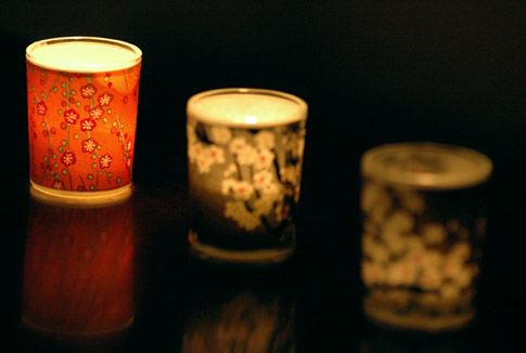 Japanese Chiyogami Votive Candles