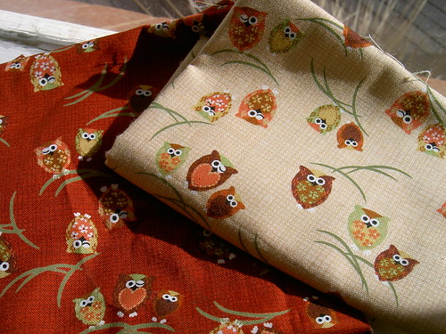 Owl fabric