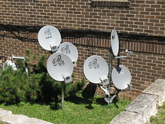 Satellite dish farm