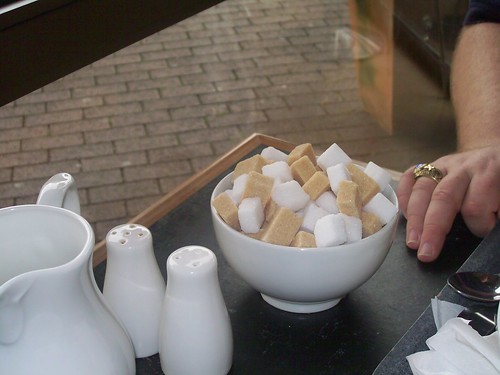 Ireland - Waterford Crystal Company - lunch - sugar cubes