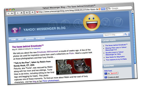 Tunie is Famous!! "Talk to the Paw" Emoticat™ Icon released today!