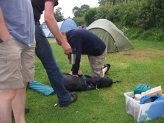Rich Packing the Tent