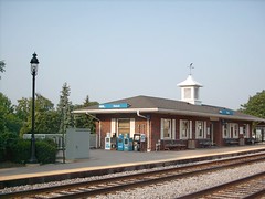 The Itaska Illinois Metra commuter rail station. September 2007.