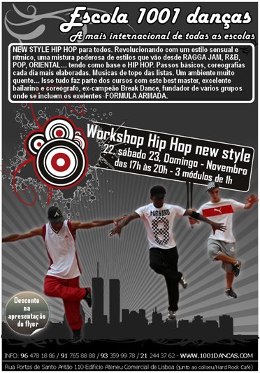 Flyer Workshop de Hip Hop