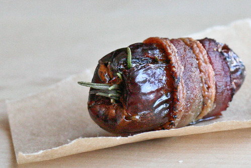 Thanksgiving Test Recipe: Rosemary Dates Wrapped in Bacon