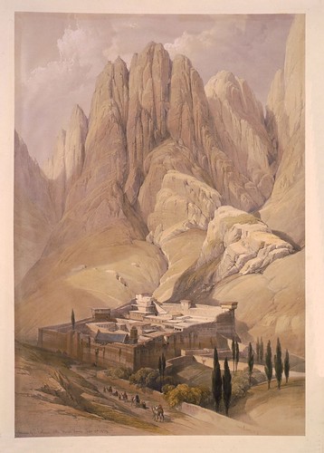 008-Convento de Sta. Catalina con el Monte Horeb al fondo