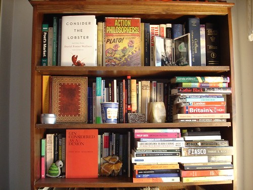 the (top half of the) bookcase