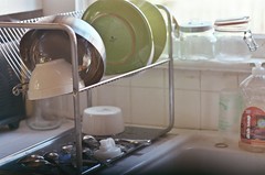 clean kitchen; new dish drainer from ikea