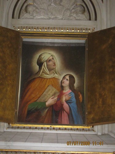Saint Anne et la petite Virege Marie dans images sacrée