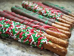 Chocolate Covered Double Pretzel Rods