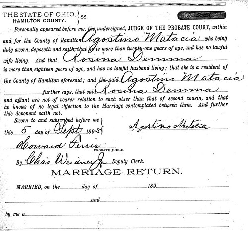 Finding marriage licenses in ohio
