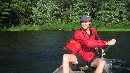 Ben Canoeing on Upper Goose Pond