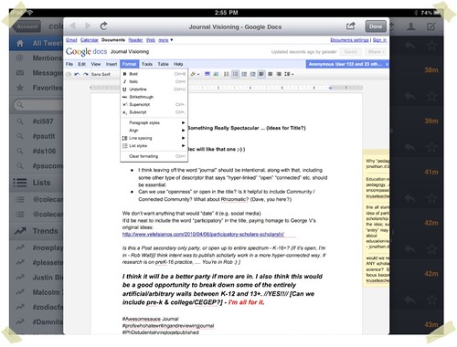 Editing Document with the iPad