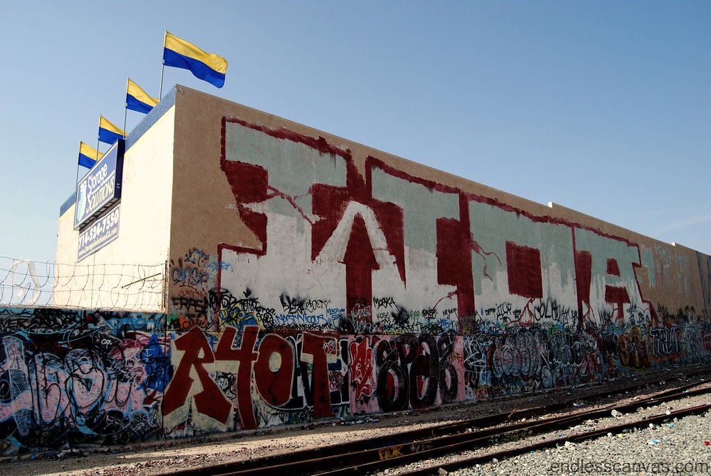 WOA Graffiti Roller in Placentia Orange County California.