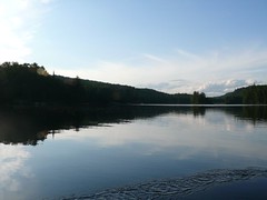 Oxtongue Lake from our canoe