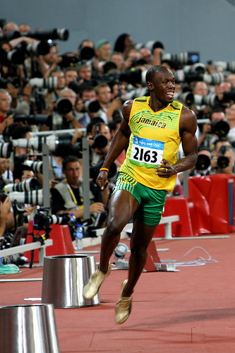 Usain Bolt on Flickr, used under a CC by-sa licence.