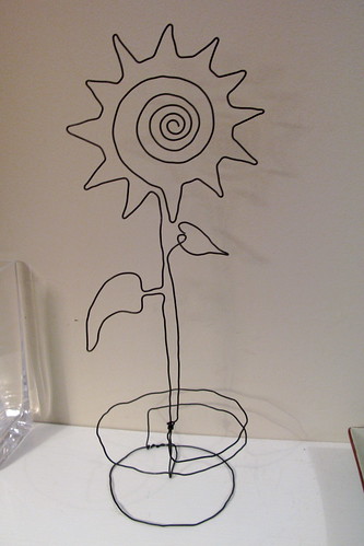 Roger's sunflower sculpture