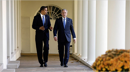 Obama and Bush