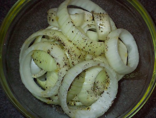 prepped onions ready to roast