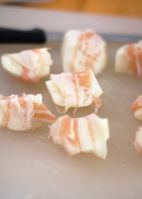 turnip wedges wrapped in pancetta