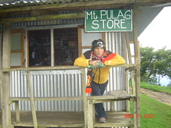 patrick buying some souvenirs at the pulag store