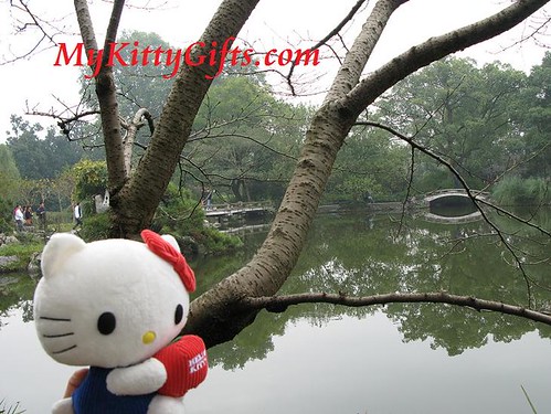 Hello Kitty at Pool of Peony Garden HangZhou