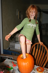 Maddie's Pumpkin Foot