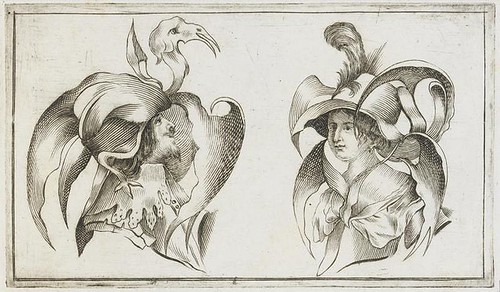 Agostino Mitelli 1688 maschere series (father of Giuseppe Maria)