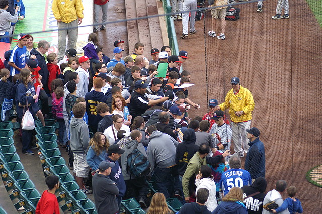 Signing for the fans