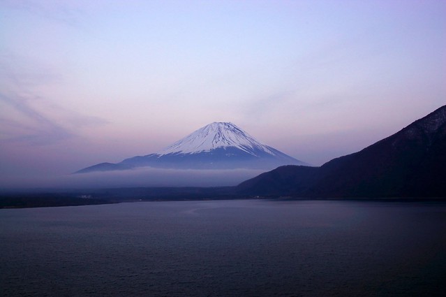 本栖湖からの富士山 - Mt.Fuji and Lake Motosuko