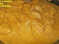 Pollo al curry-en salsa