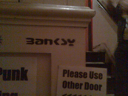 Banksy tag