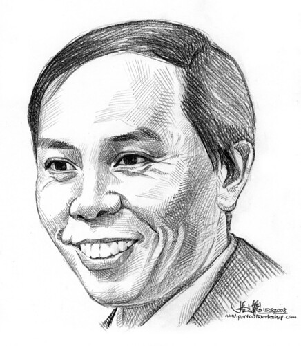 Pencil portrait of Robin Ho