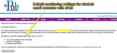 Monitored Email Accounts Created