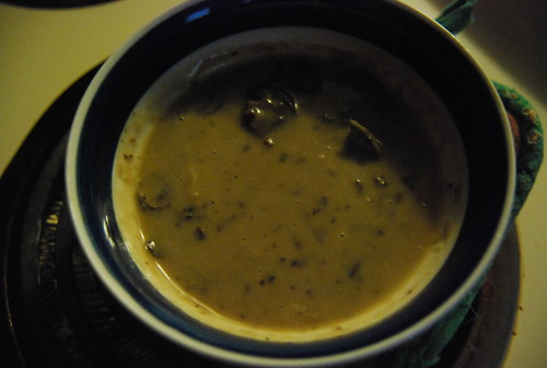 Mushroom soup for breakfast