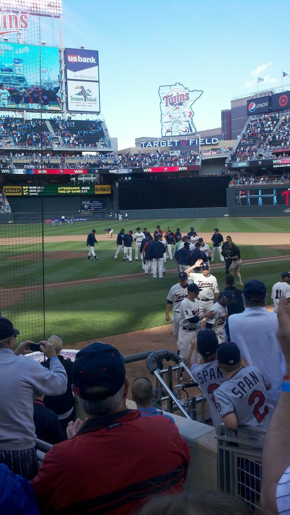 Photograph of the Minnesota Twins at Target Field, The 12th Most Popular Team