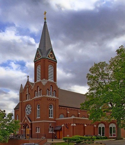 Sacred Heart Roman Catholic Church, in Valley Park, Missouri, USA - exterior