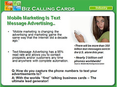 Biz Calling Cards-Mobile Marketing by bizzmentor