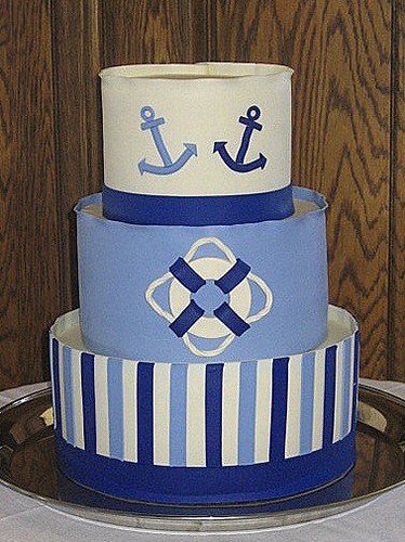 Nautical Themed Cakes. Nautical Wedding Cake