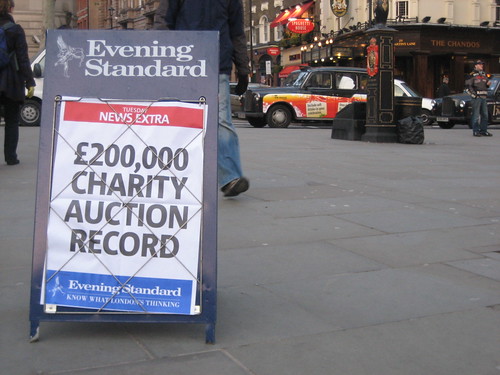 Evening Standard announces its charity auction result