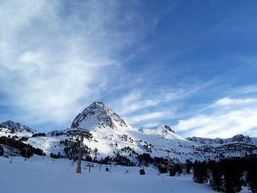 Desde la estación de esquí de Grau Roig, en Grandvalira, Andorra