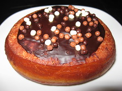 Bouchon Bakery: Boston cream donut (close up)