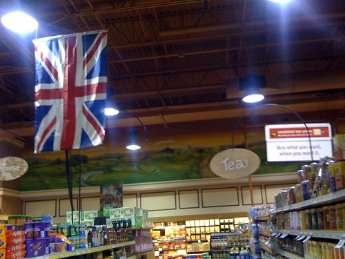 Let's put the tea in the British foods aisle. No stereotype there!